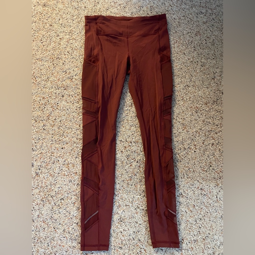 Lululemon Athletica Deep Burnt Orange Leggings